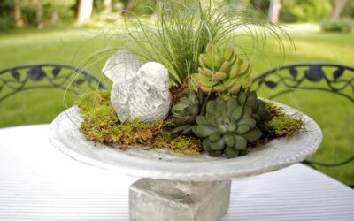 How to Make Cutest Bird Baths For Centerpieces or Decor