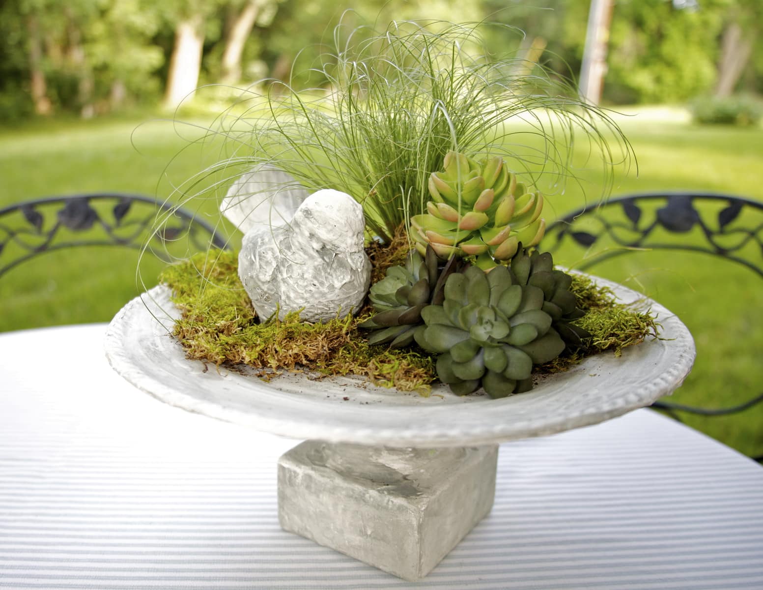 Wouldn’t You Love Birdbath Centerpieces For Your Next Party?