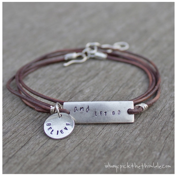 Hand Stamped Leather Bracelets (A Tutorial)