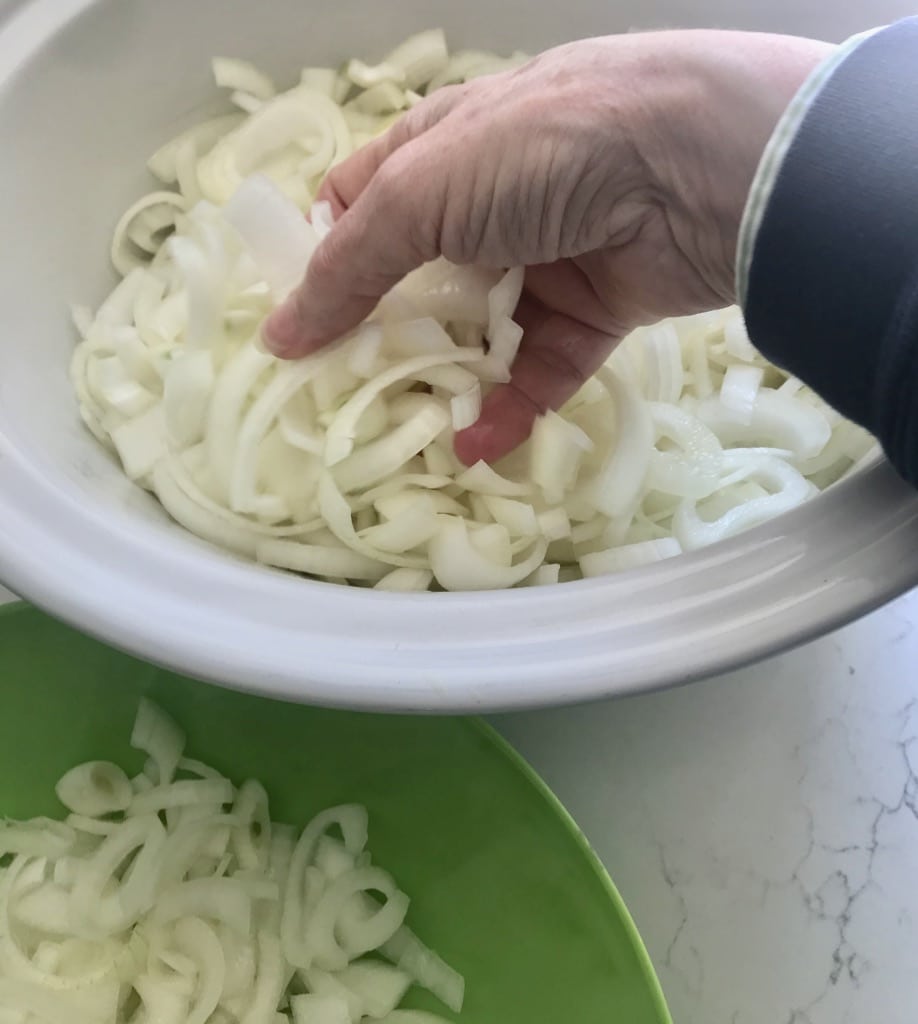 again, toss with clean hands to evenly  distribute the olive oil.