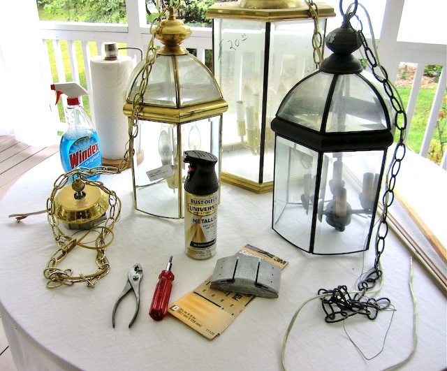 Supplies for DIY Lanterns