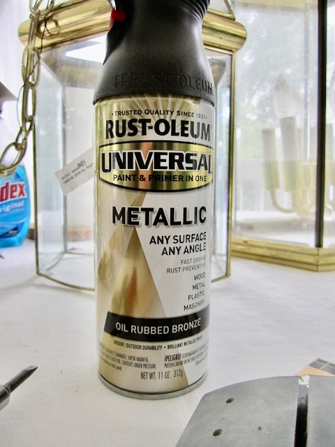 Oil rubbed bronze spray paint can
