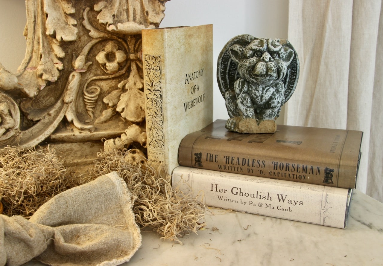 Halloween Book Covers with gargoyle