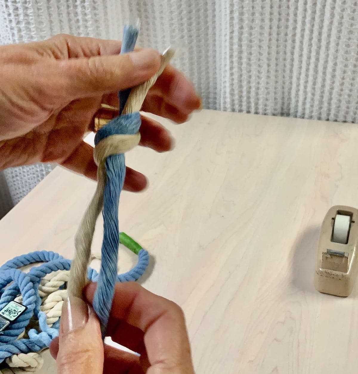 How to Dye Cotton Rope - South House Designs