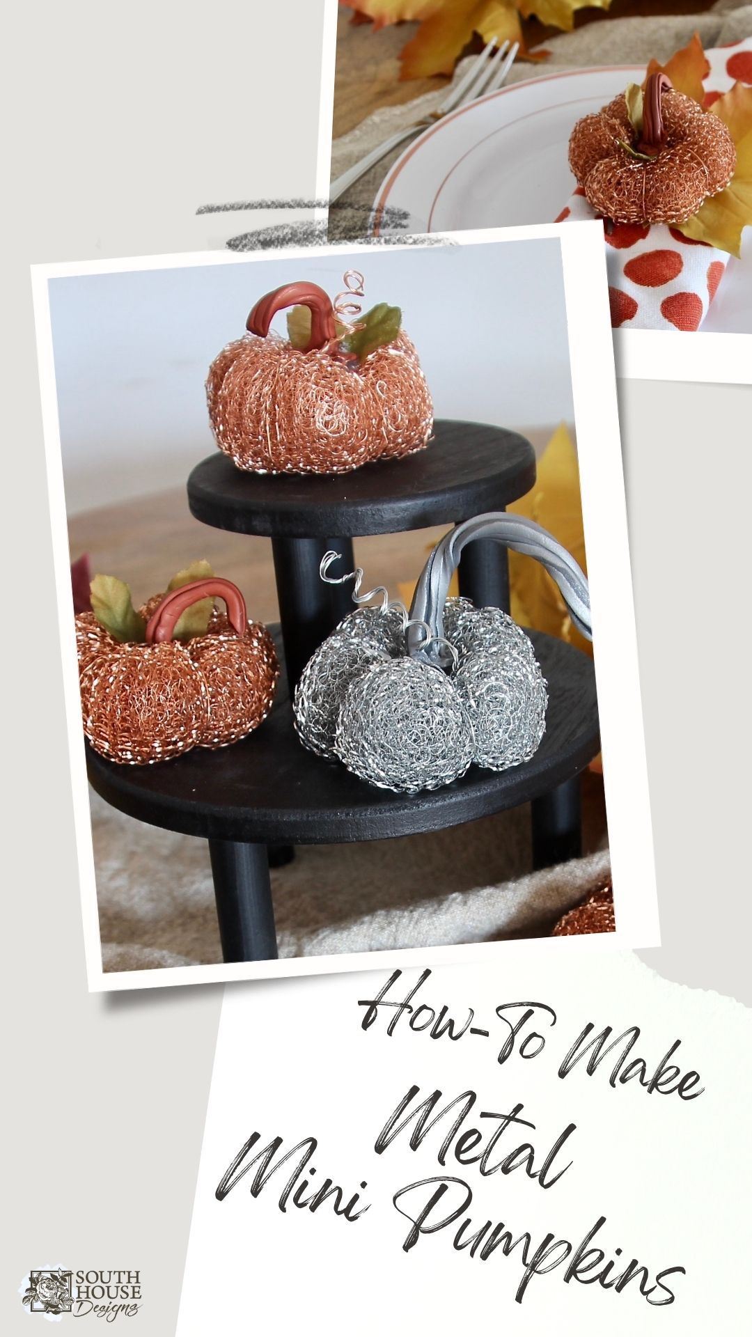 Make Adorable Mini Metal Pumpkins