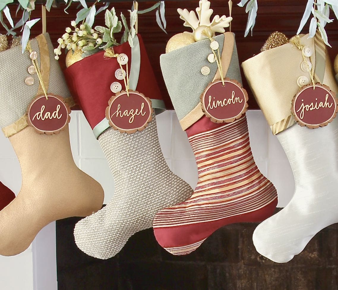 For the Non-Conforming Traditionalists – Burgundy, Teal Gold  Christmas Stockings