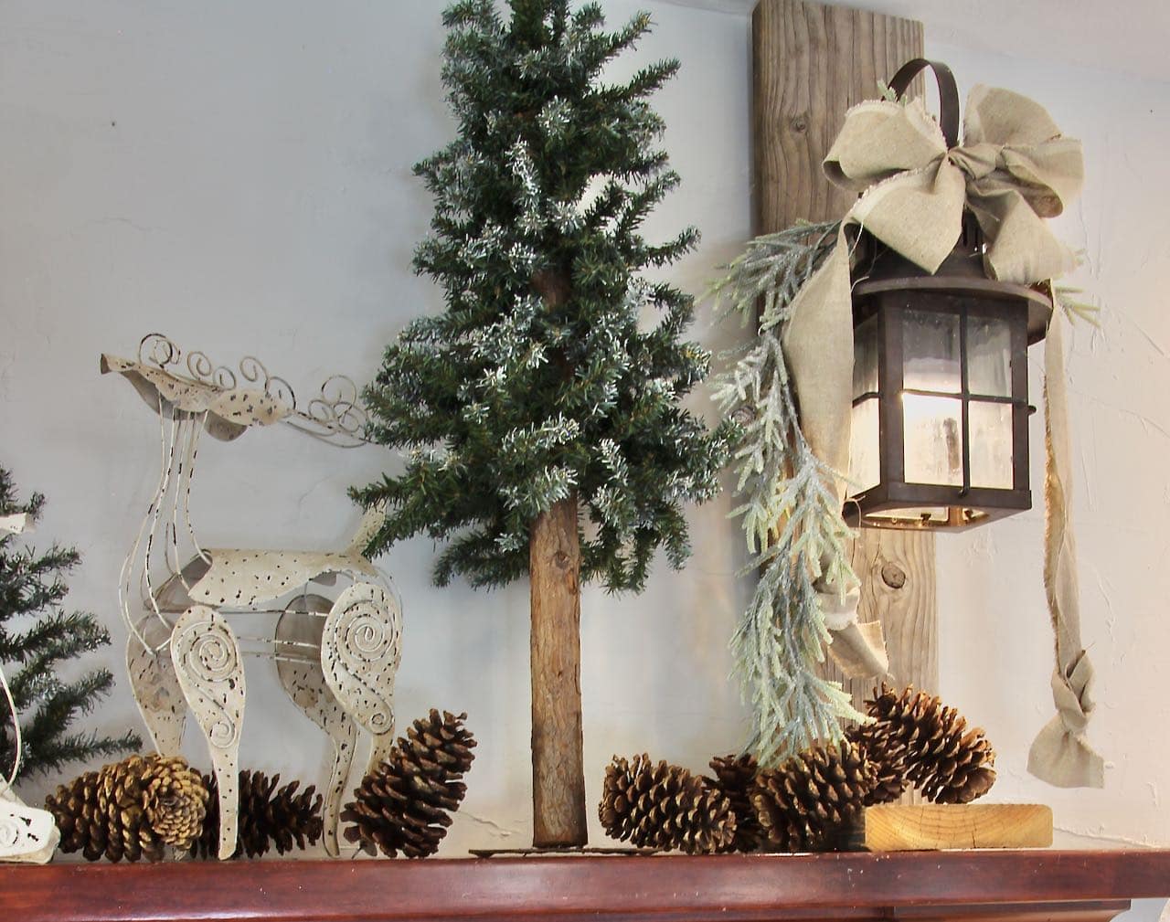 DIY Vintage Lanterns for Mantel Christmas Decor - South House Designs