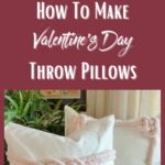 Pinterest Pin of Valentine's Day Pillows