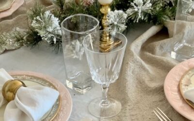 Winter Tablescape With Rose Gold Decor – Stunning Yet Simple