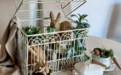 How to Turn a Decorative Bird Cage into a Charming Vignette