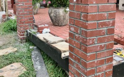 How To Add New Brick Fence and Makeover a Railing