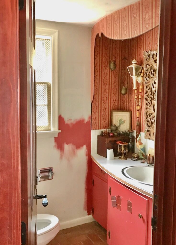 Image of the Powder Room when we bought the house