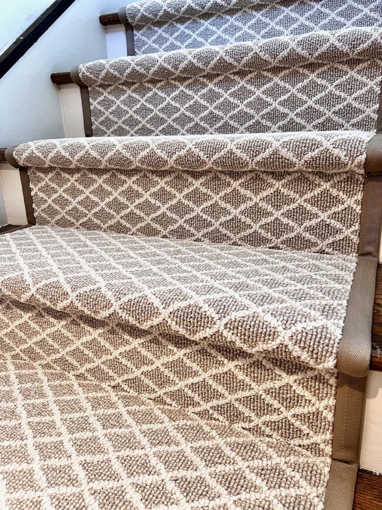 Closeup view of Stair Runner installed