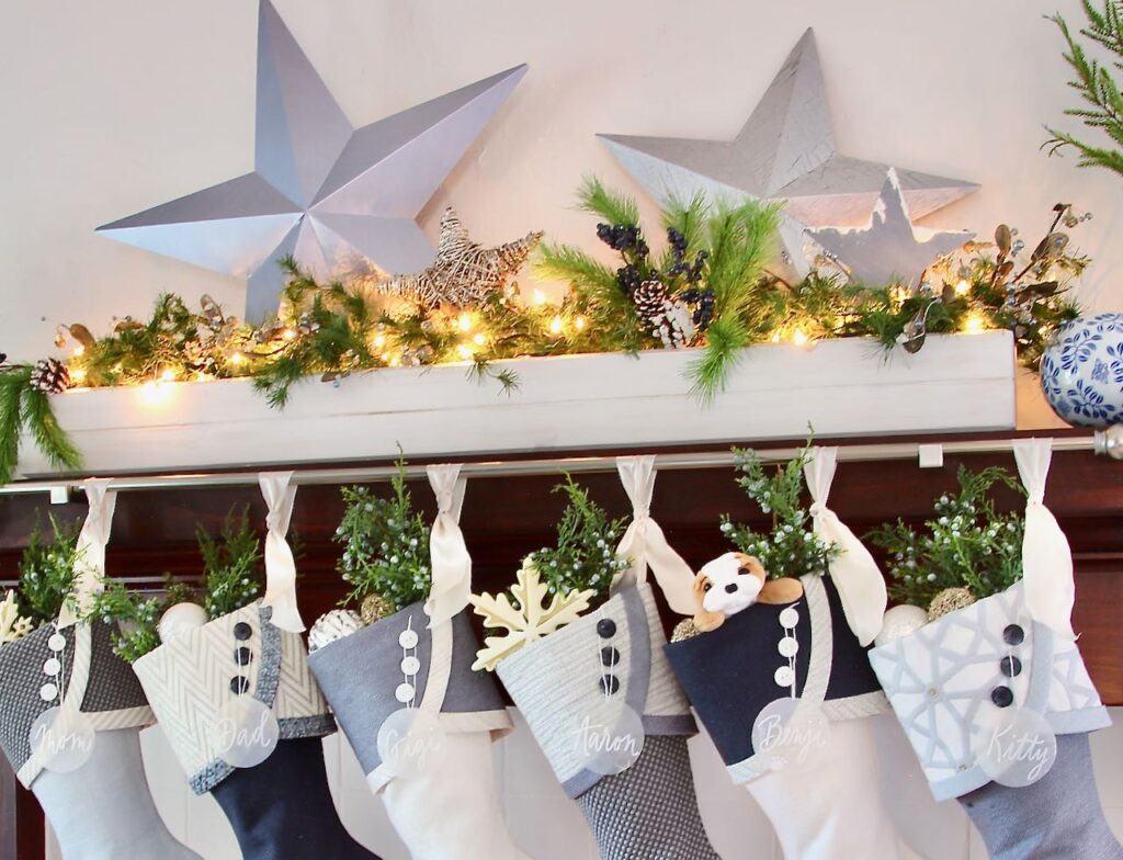 Quick & Easy Makeover of Old Patriotic Metal Stars for Christmas ...