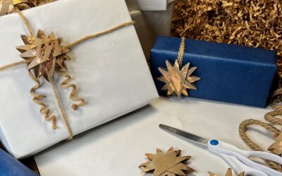 Make These Great Stars for Your Gift Wrapping – Save Money + Go Green