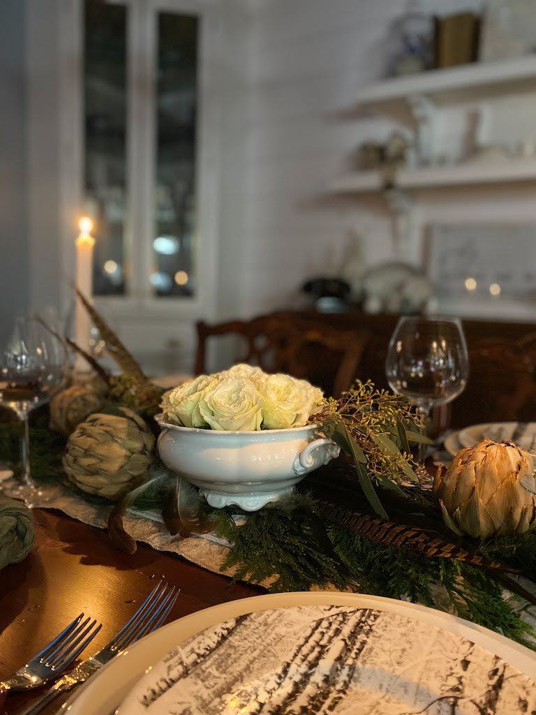 woodland table setting