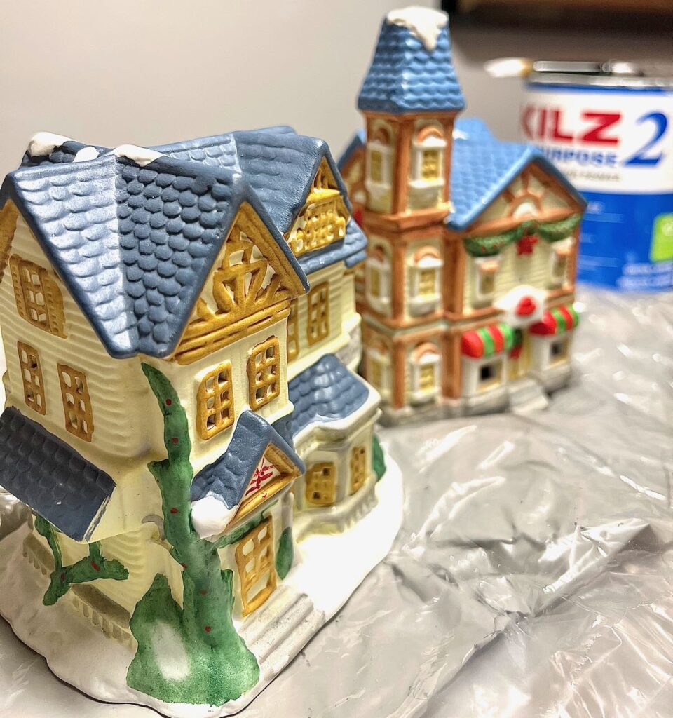 How To Revive Old Christmas Village Houses For Your Tree and More - South  House Designs