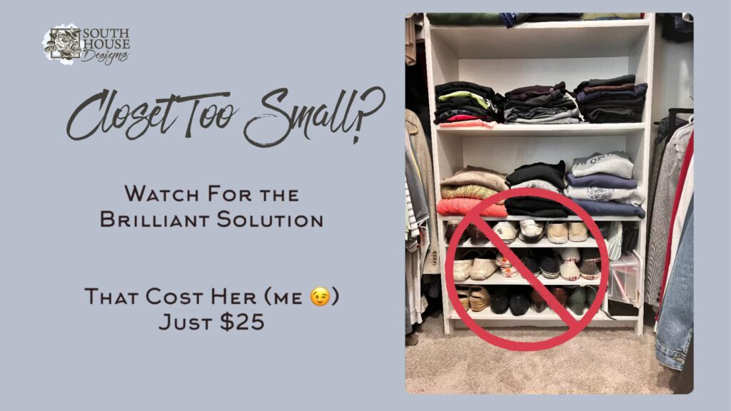 Closet bench deals with storage