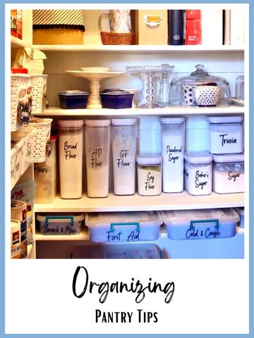 Inside of a well-organized kitchen pantry