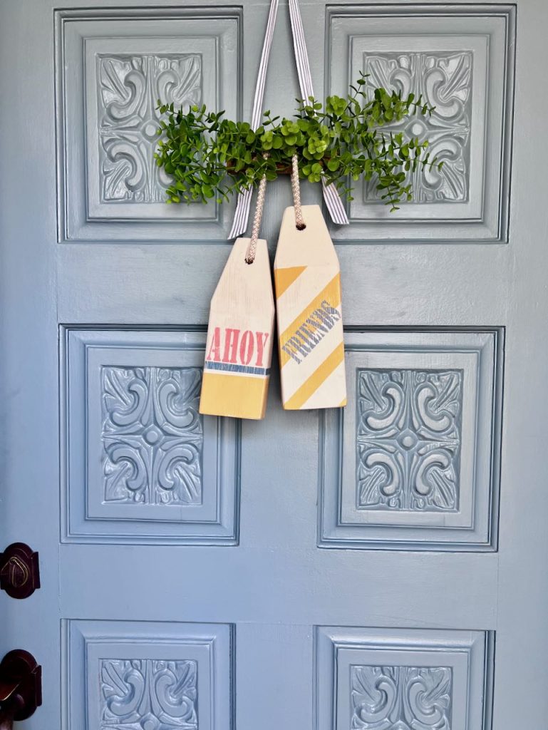 DIY - Little Wooden Buoys  Buoy decor, Beach diy, Coastal decor