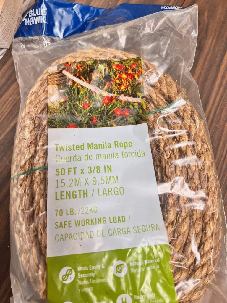 package of manila rope