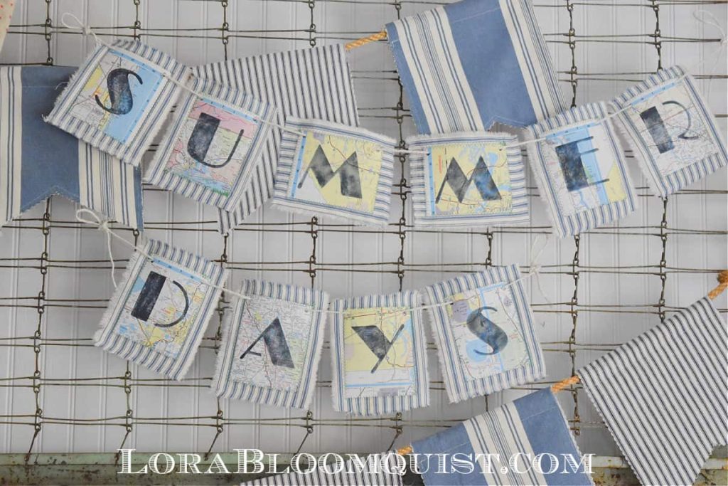 Summer on a tray - Coastal Tray Decor - Our Tiny Nest