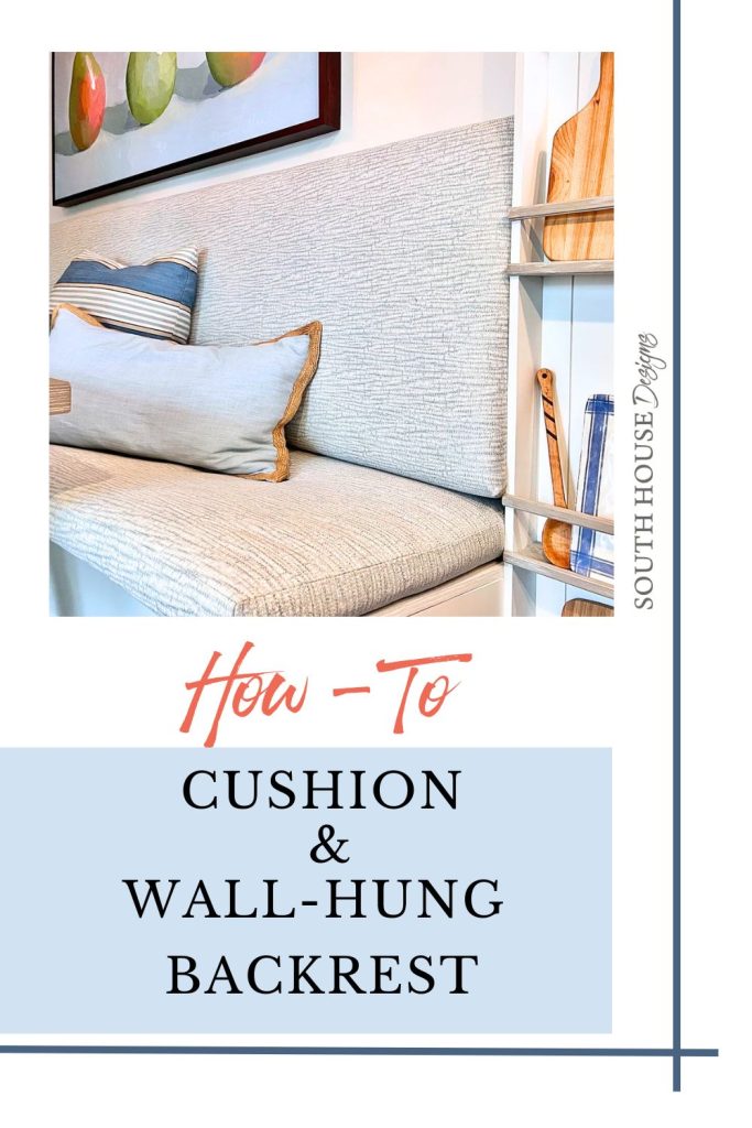 Pin titled How-To: Cushion and Wall-Hung Backrest