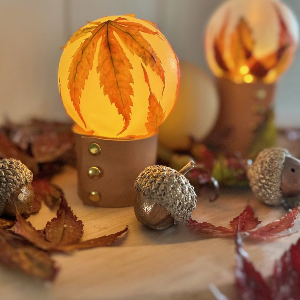 Fun, Easy Fall Decor Made With Leaves and Mod Podge - South House Designs