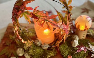 Fun, Easy Fall Decor Made With Leaves and Mod Podge