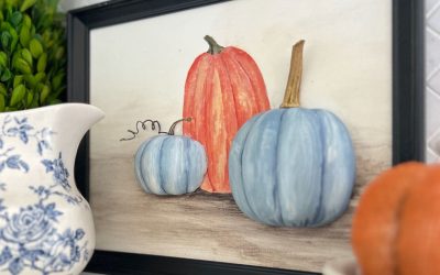 How-To Make Great Pumpkin Wall Art Using Foam Pumpkins
