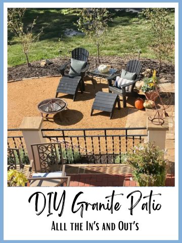 overhead view of a DG patio sidebar graphic