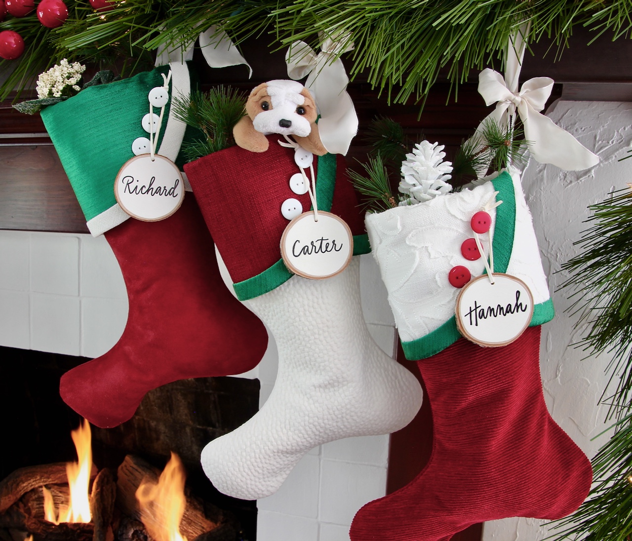 Red and Green Christmas Stockings For the Modern Traditionalist