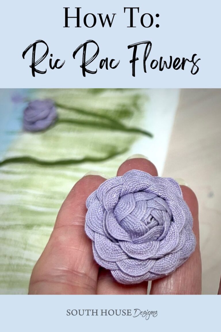 Easy to Make Ric Rac Flowers For Fun Retro Whimsy - South House Designs