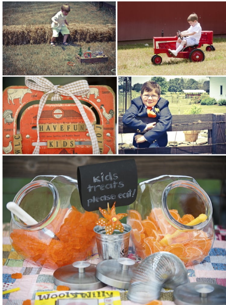 games at farm wedding